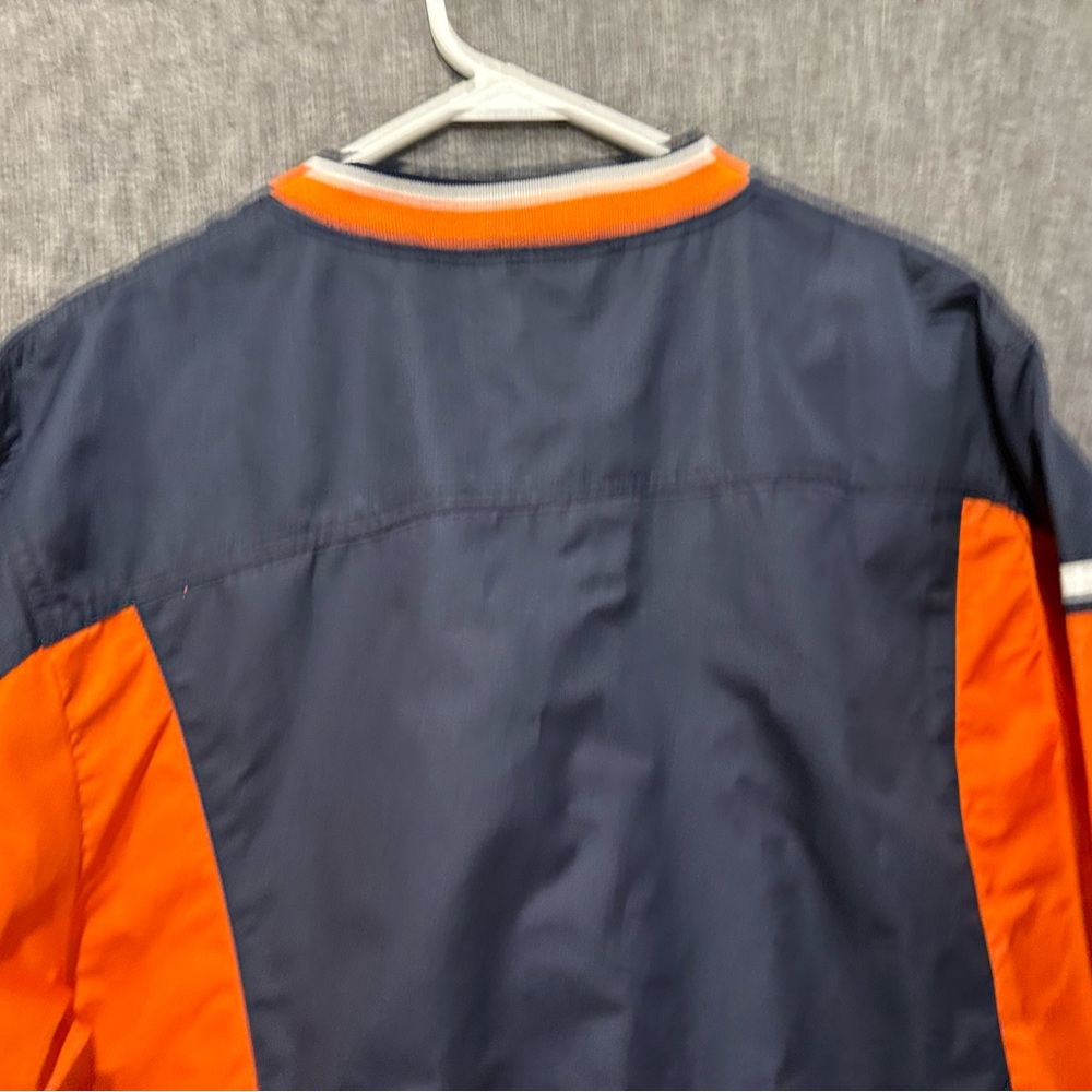 Chicago Bears Pullover Jacket Mens S VNeck Lined Side Zip Embroidered colorblock - Picture 9 of 15